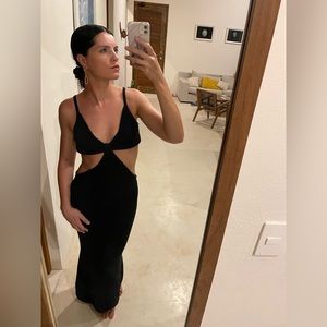 Cult Gaia Black Midi Dress